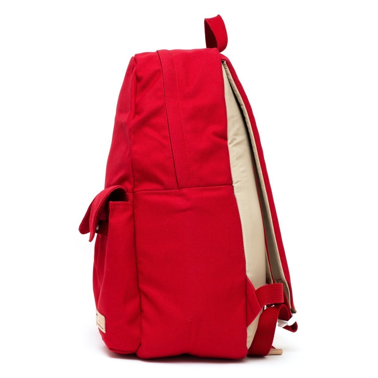 Buddy 2 Pockets Ear Flap Backpack Red