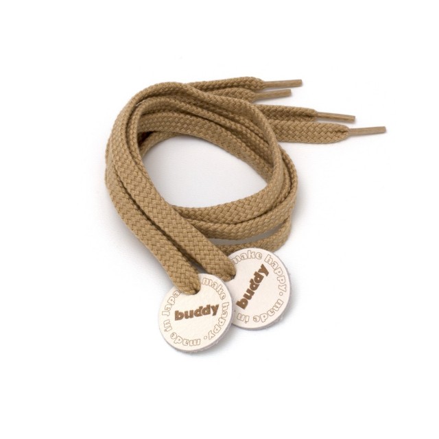 Shoelaces Camel with Leather patch 78 cm : 31 "